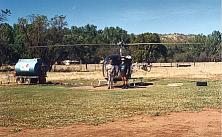 Helicopter belonging to El-Questro